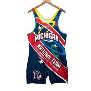 Michigan National Team Wrestling Games Singlet Fight For The Grand 2020 sz L